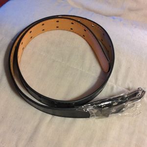 34-36 Black Leather Belt